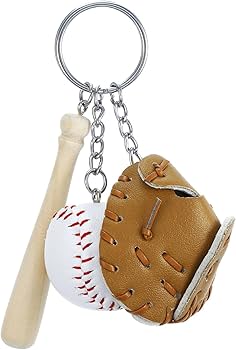 Amazon.co.jp: SURD 野球 グローブ バット 3点セット キーホルダー