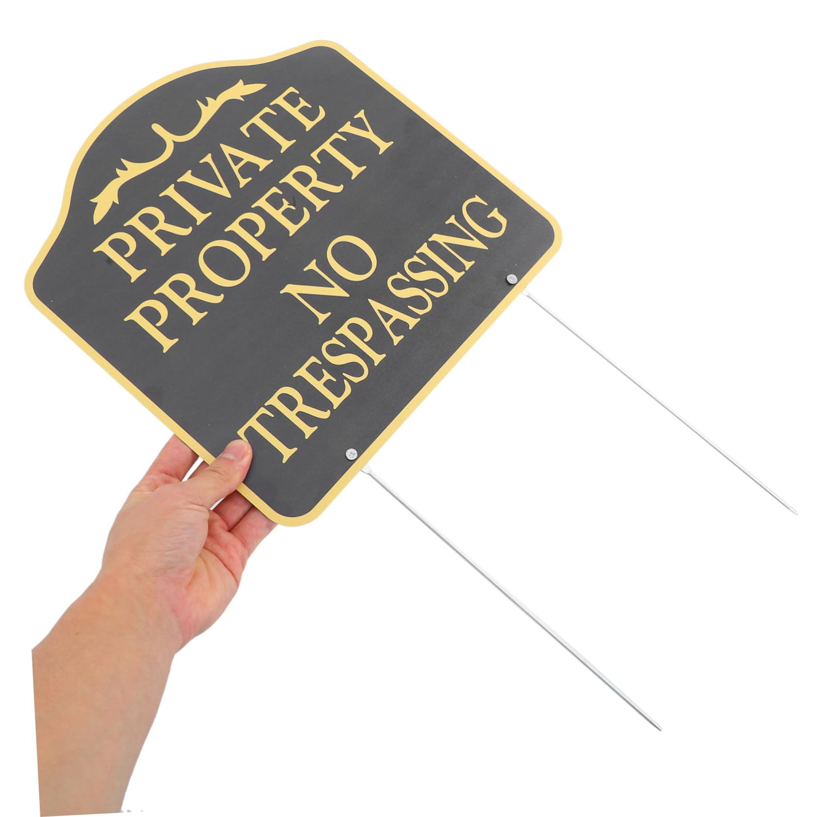 Toyvian Pannello Di Proprietà Privata Vietato Entrare Con Picchetto Pannello Di Sicurezza Esterno Resistente Alle Intemperie Per Giardino Casa E Pascolo Previene I Visitatori