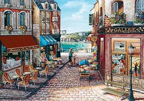 Kit de punto de cruz Blue Bay, 14 quilates, hilo de algodón egipcio, 400 x 300 puntos, 82 x 65 cm, kit de punto de cruz.