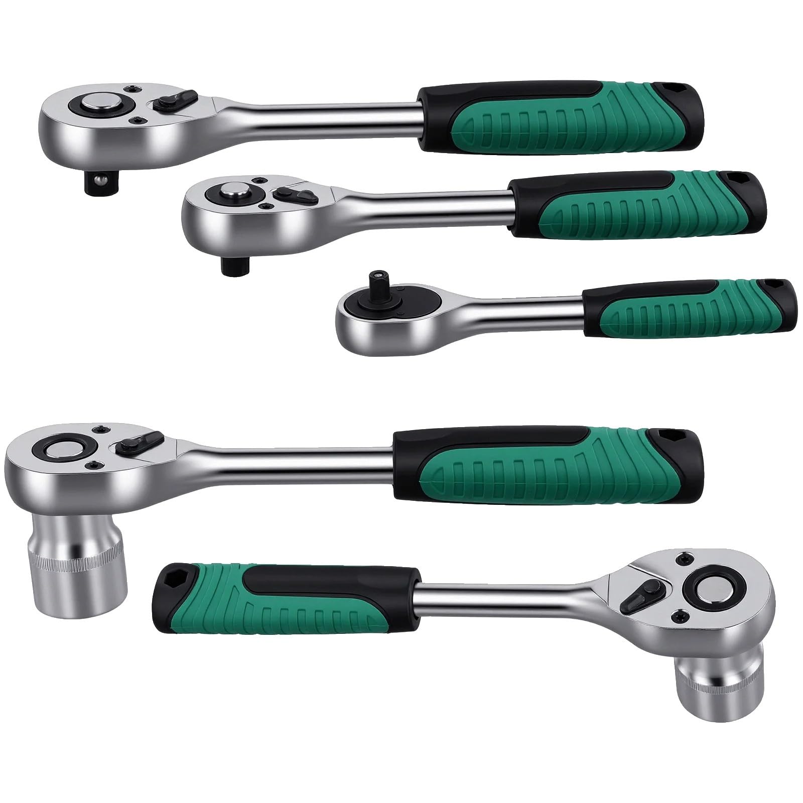 216 sztuk stalowy zestaw narzędzi Do mechaników 1/4 "3/8" 1/2 "zestawy kluczy nasadowych z 24-zębową Zestaw przedłużek