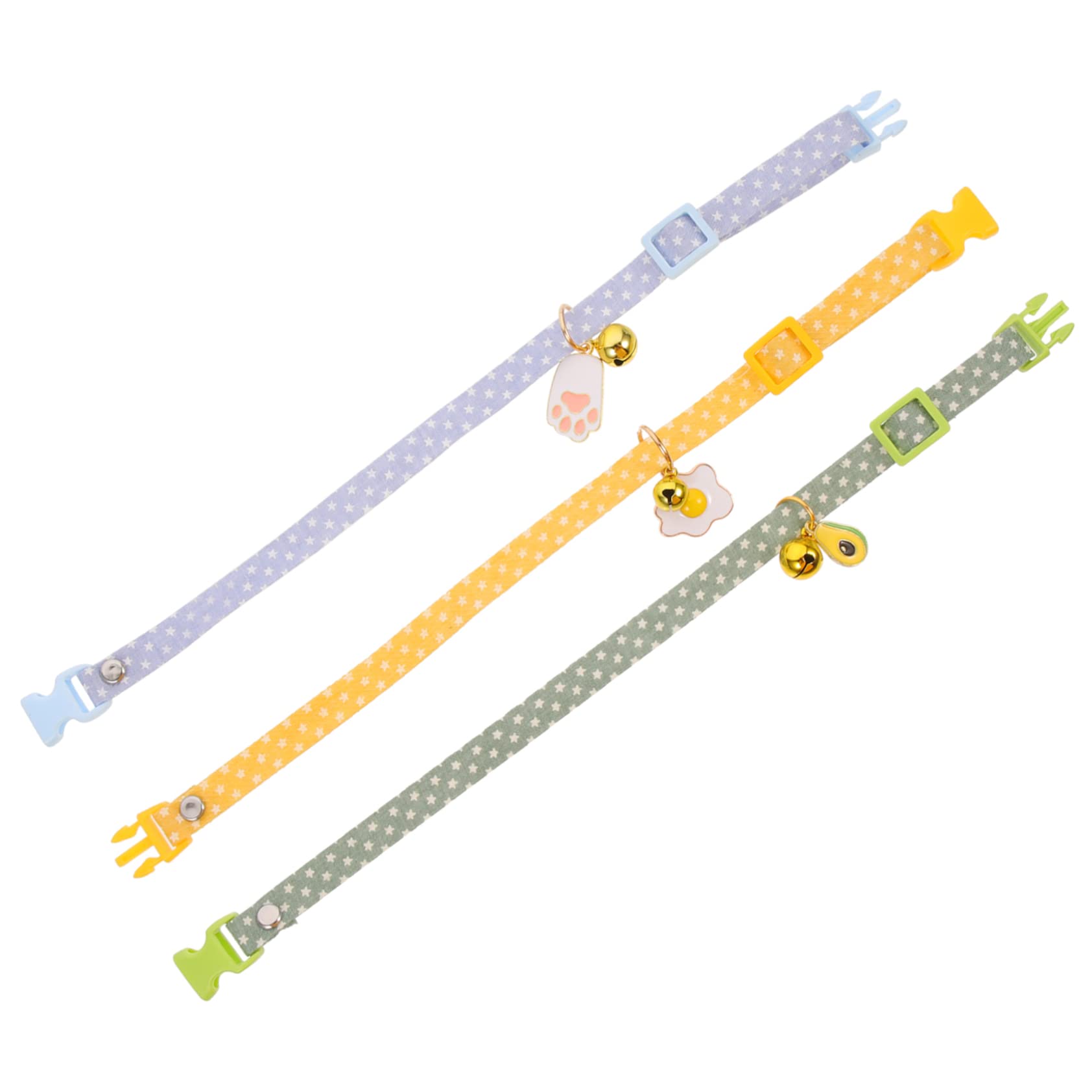 INOOMP 15pièces Collier pour Chat Réglable avec Pendentifs Avocat Œuf Et Patte Bleue De Accessoires Confortables pour Chats Et Chatons Parfaits pour Toutes Les Occasions
