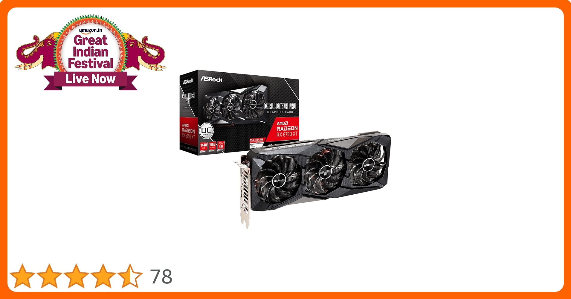 ★美品　ASRock RX6750XT CHALLENGER PRO OC ★ ASRock > AMD Radeon™ RX 6750 XT Challenger Pro 12GB OC
