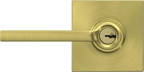 Miniatura 136 de Schlage Latitude F10 LAT 622 CEN Manija de paso con roseta Century, para pasillo y armario, negro mate Mate negro