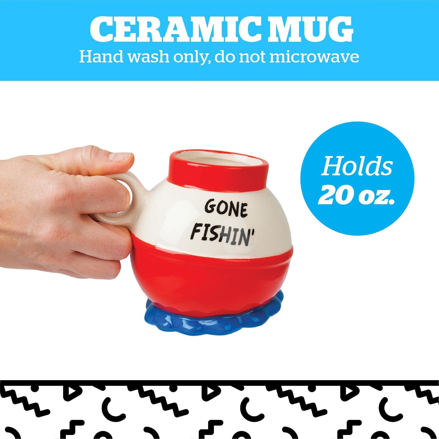 Gone Fishing Mug - Coffee Mugs for Men - Funny Fishing Gifts - Novelty Gift for Fisherman, Dad, Husband - 20 Oz - Image 3