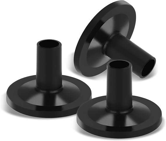 23 Pieces Cymbal Replacement Accessories, Includes Cymbal Stand Felts, Drum Cymbal Felt Pads, Wing Nuts, Washers, Cymbal Sleeves and Drum Key - Black
