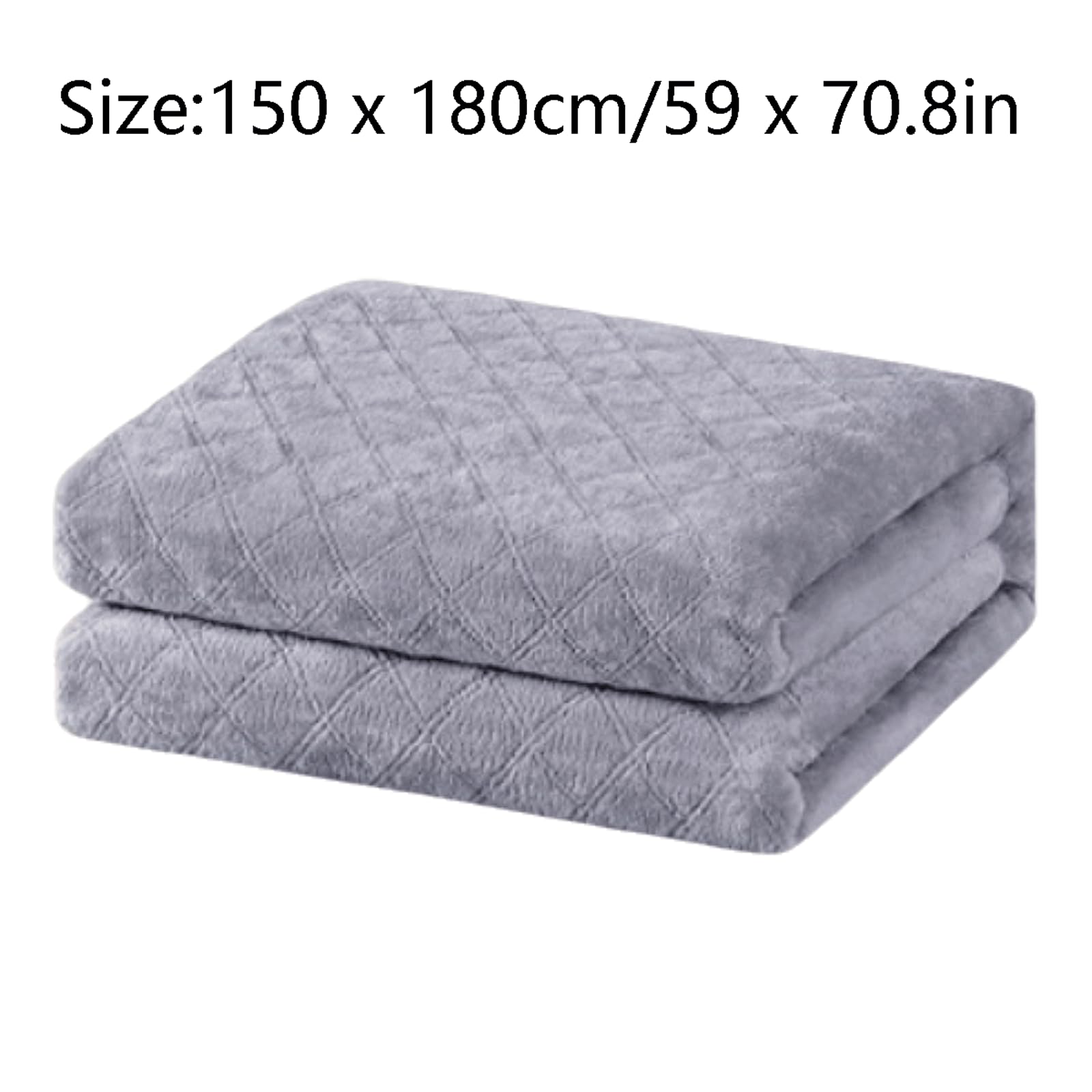 PEKJI Cotton Heated Throw with Timer Function Dual Control Electric Blankets Portable Heating Blanket Throw Quick Heating