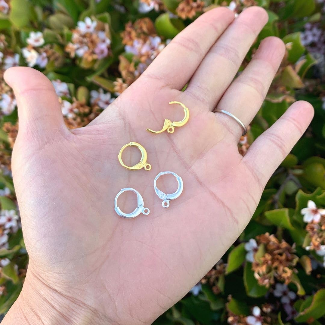 Adabele autentyczne srebrne kolczyki Huggie Hoop Leverback 12 mm (0,47 cala) okrągłe złącze do uszu SS88-3