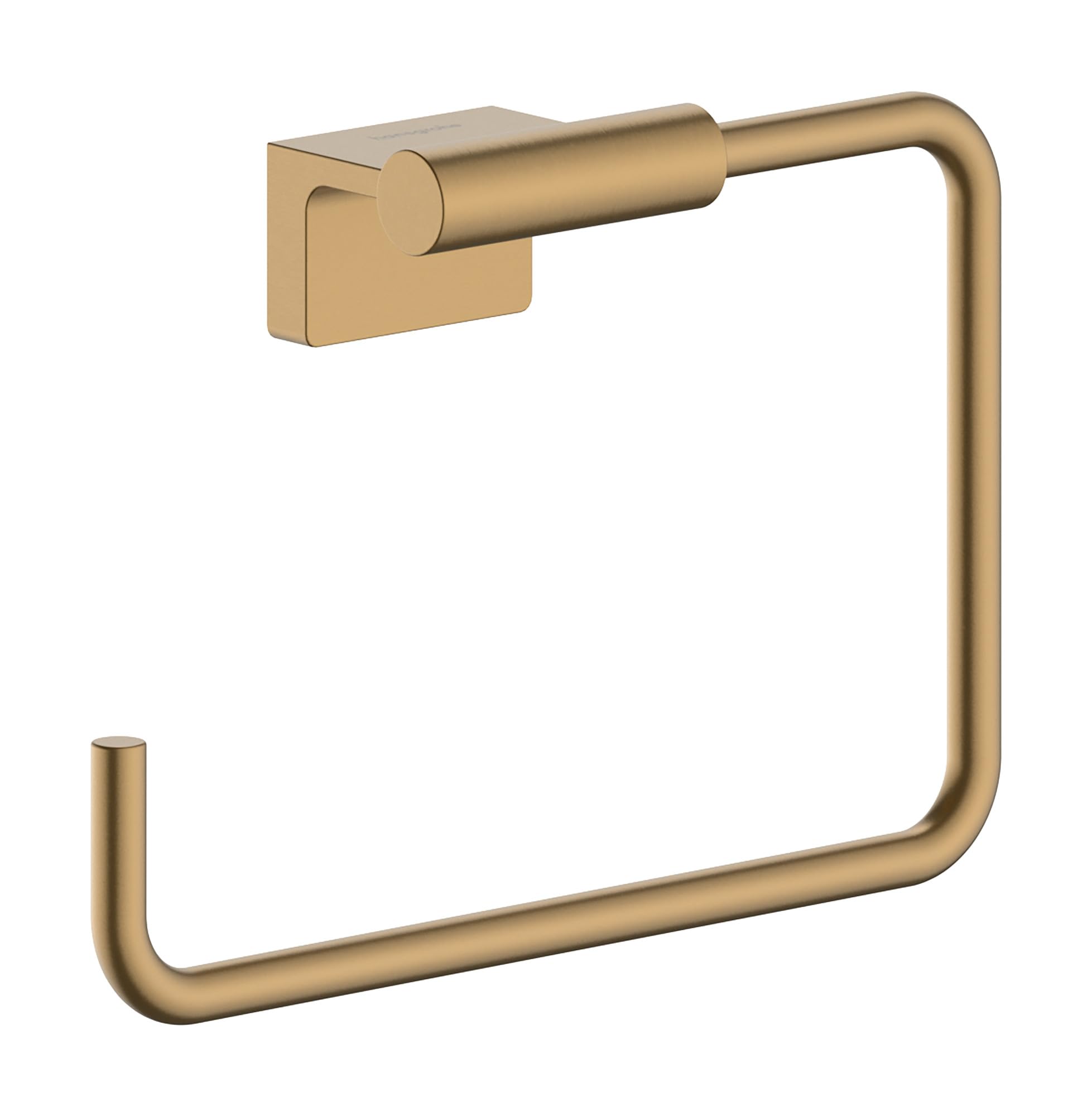 hansgrohe AddStoris S - toallero de baño, toallero de aro, para Montaje en Pared, fijación Oculta, Accesorios de baño, Bronze Cepillado, 41784140