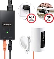 Vista 4 de Inyector Gigabit PoE, compatible con IEEE 802.3af, adaptador Ethernet POE de 48 V 100/1000 Mbps de repuesto para Ubiquiti U-POE-af, TP-Link