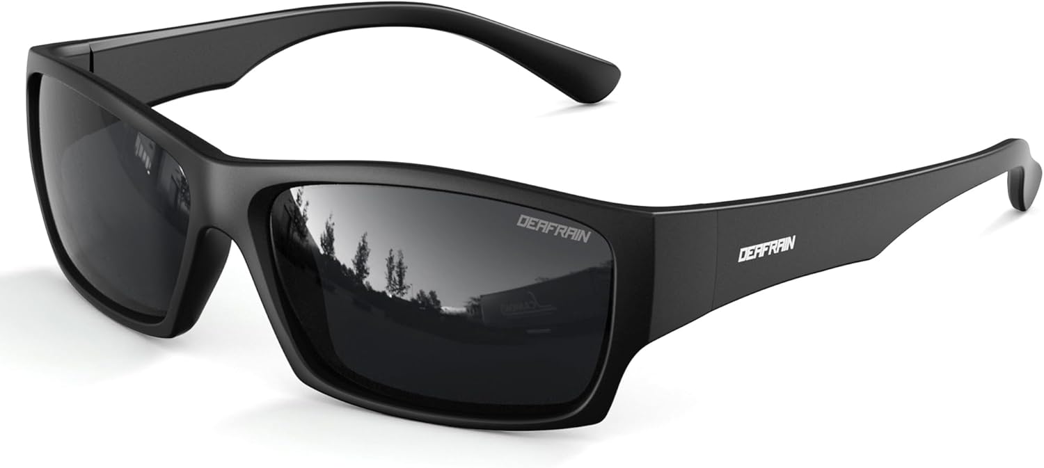 DEAFRAIN Kids Sunglasses Boys Girls Youth Polarized Unbreakable Flexible Sports Baseball Glasses for Teen Age 5-12