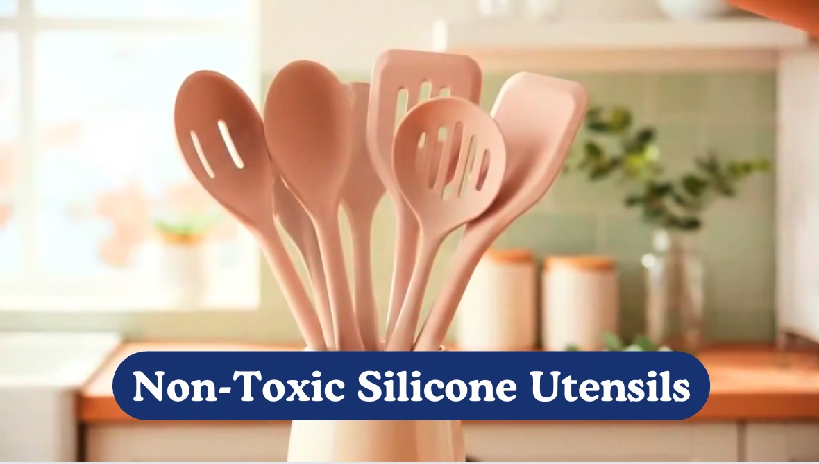 Non-Toxic Platinum Silicone Cooking Utensils Set 8 Pcs - Ziruma