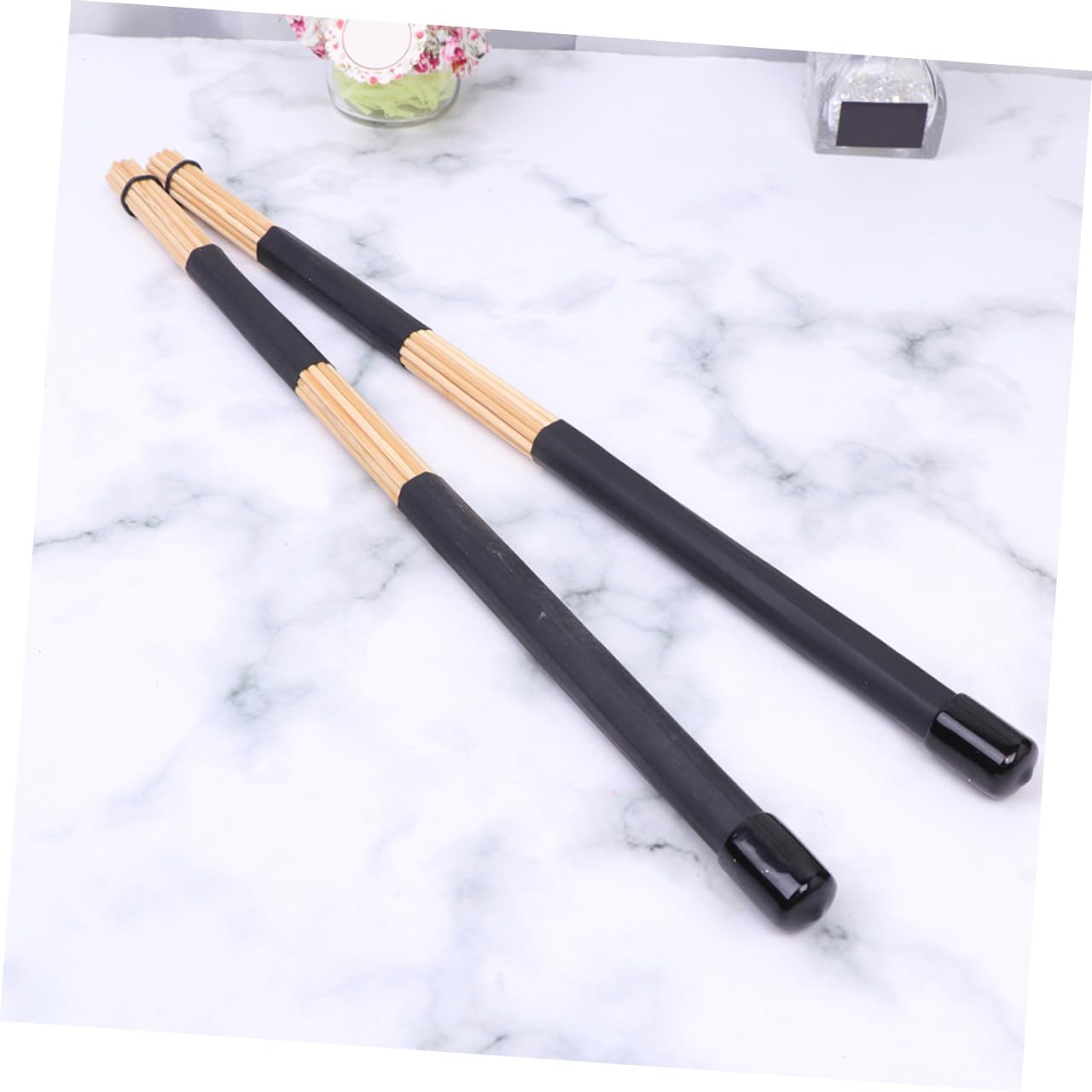 Set Da 3 Paia Di Bacchette Per Batteria in Bamboo Professionali Per Strumenti a Percussione, Accessori Per Tamburo Setole Levigate Per Suono Uniforme, Per Principianti