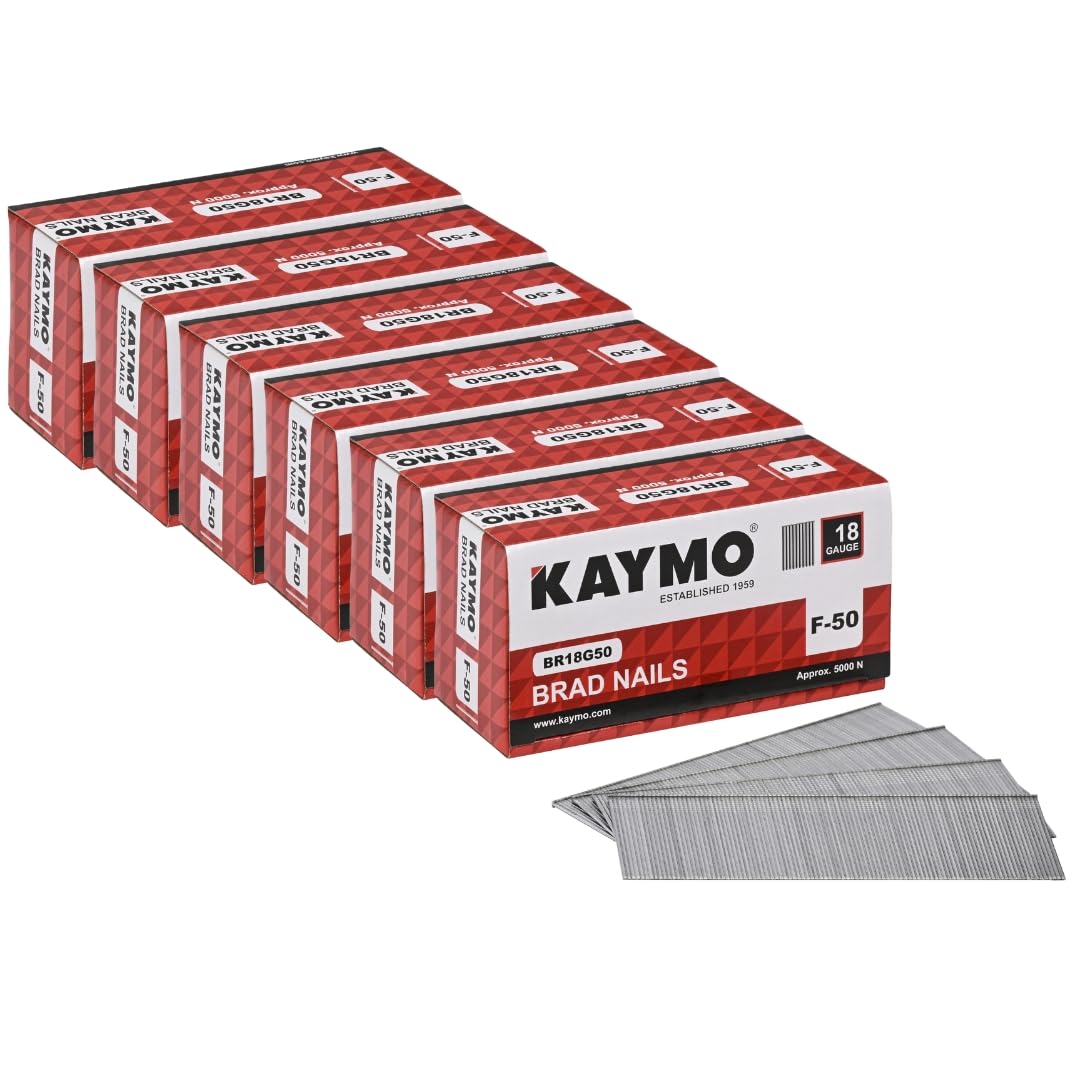 Kaymo 18G Brad Nails - 5000 Pack -16 Kaymo 18G Brad Nails - 5000 Pack -16
