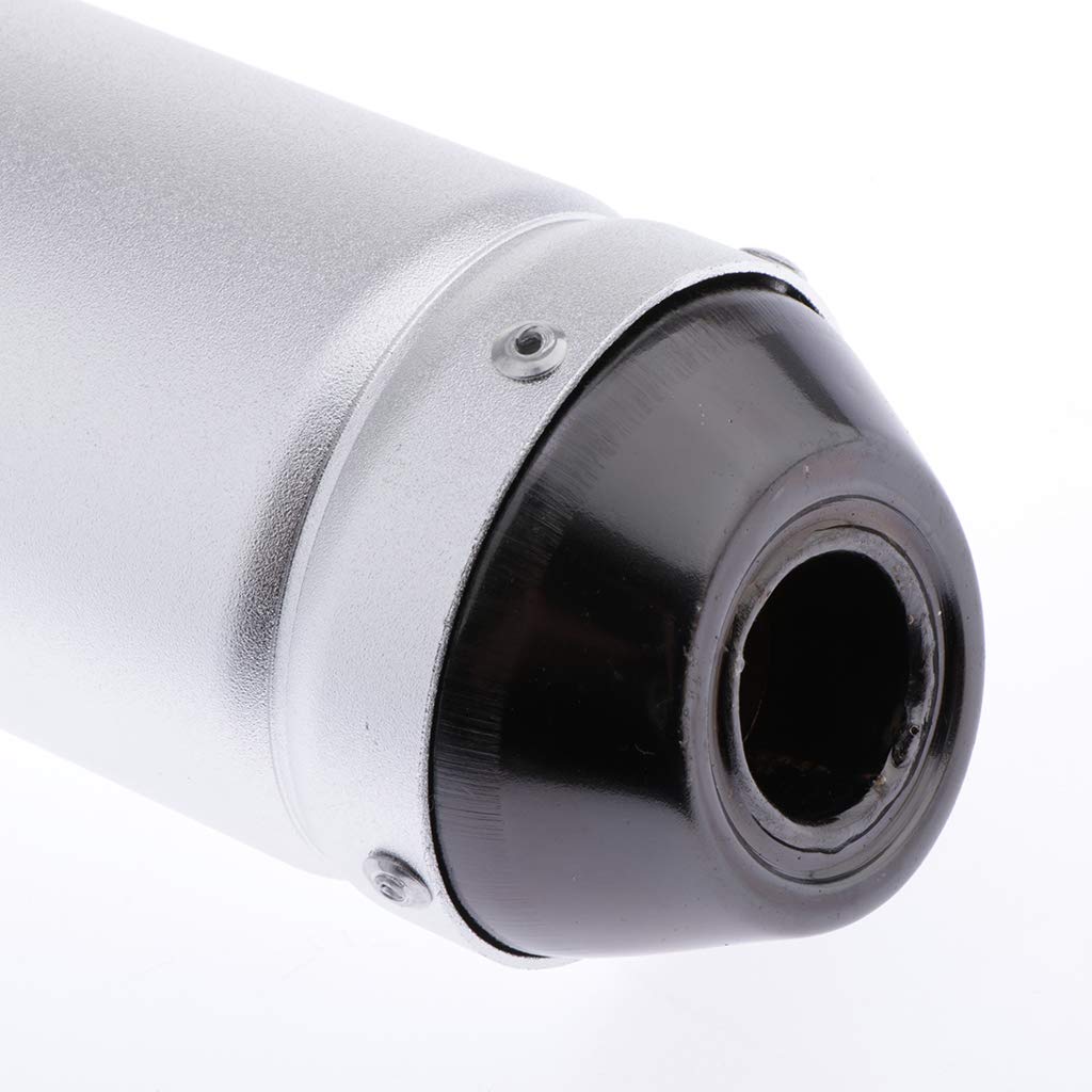 perfk 28mm Silenziatore per Tubo di Scarico Moto per Bici da 50/70/90/110/125 Dirt Bike, Street Bike, Scooter, ATV, Quad e Any