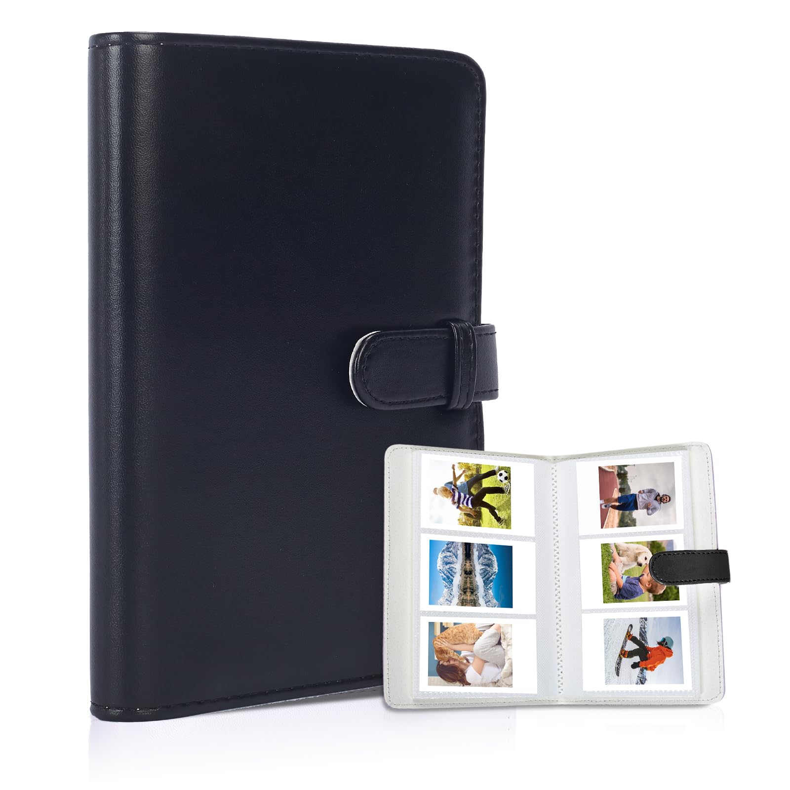 Riosin 108 Pockets Mini Album Compatible with Fujifilm Instax Mini film, Suitable for Instax Mini 12/11/7+/9/Evo/Link 2, 2x3"Photo Album for Canon ivy 2 Kpop Photocard(Lilac Purple)
