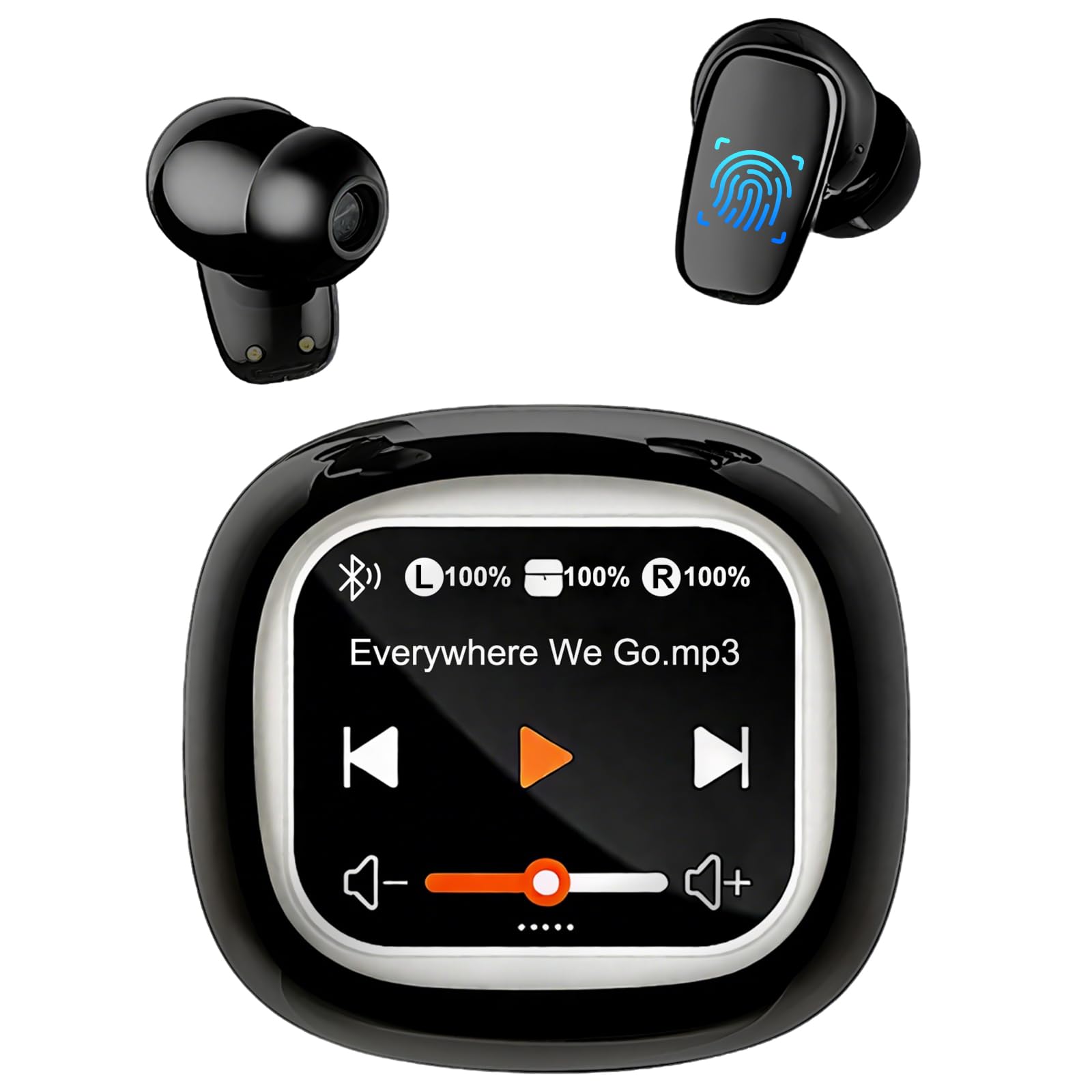 AI Auriculares Traductor en Tiempo Real 3 en 1 Auriculares Traductor con 144 Idiomas, Bluetooth 5.4 Cascos Inalambricos, 68 Horas Traductors Instantaneo para Viajes/Negocios/Estudio