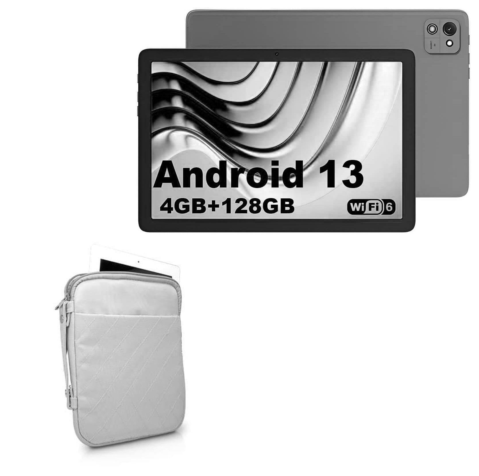 BoxWave Case Compatible with Cubot TAB 60 - Quilted Carrying Bag, Soft Synthetic Leather Cover w/Diamond Design - Cool Grey