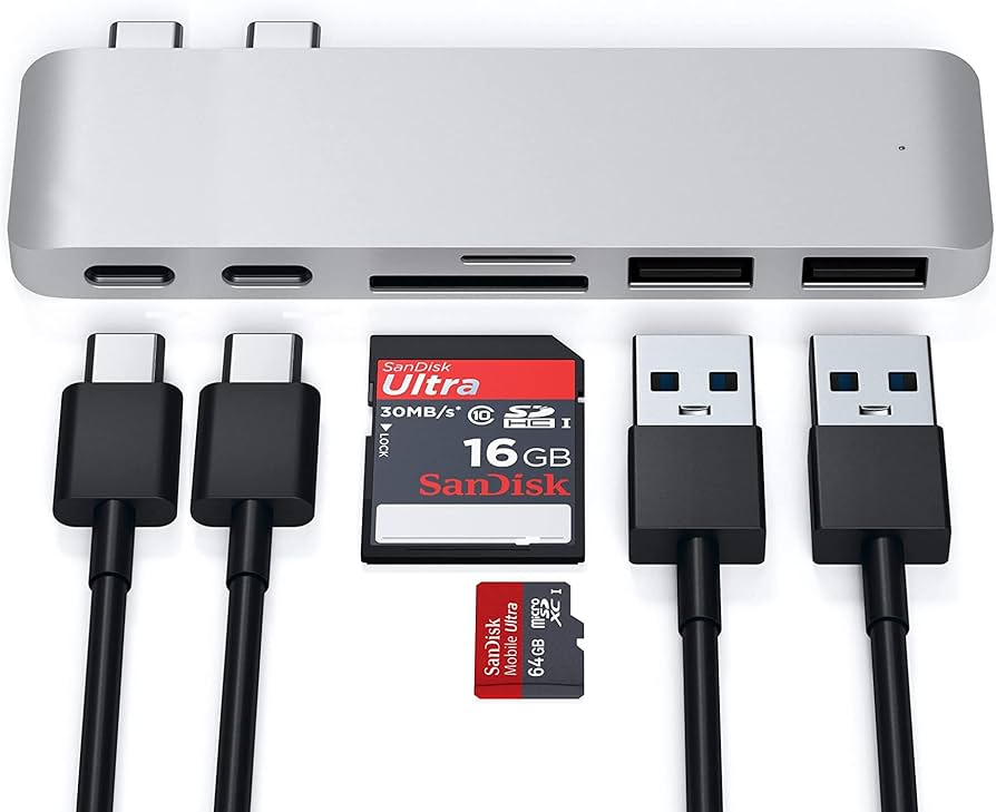 MacBook Air M1,2020 USBハブ付き Amazon | Macbook Pro/Macbook Airハブ 6-IN-2 USB Cタイプ2本