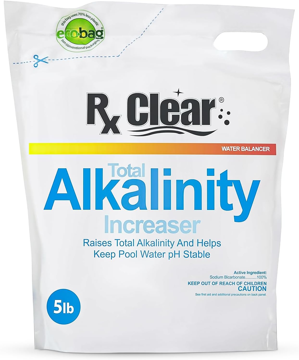 Rx Clear Total Alkalinity Increaser for Swimming Pools | 5 Lbs
