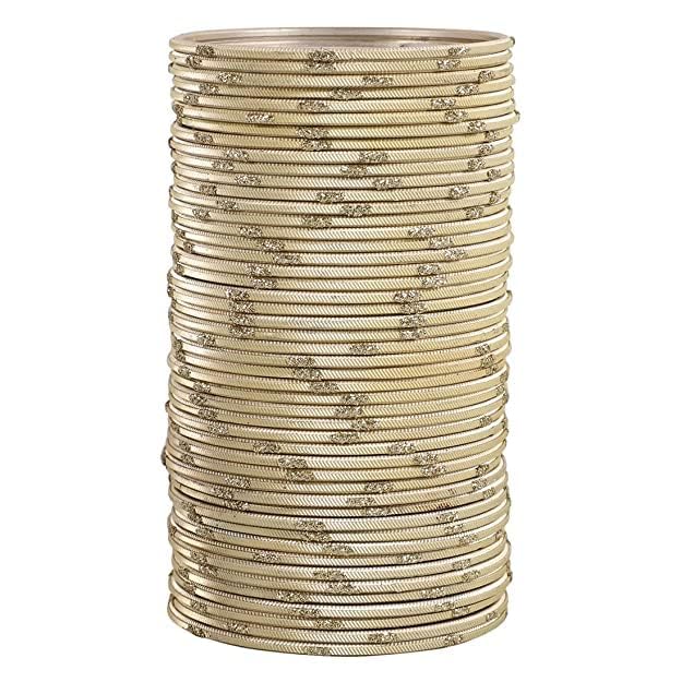 Guddan Cream Designer Metal Banle Set (48 Bangles) (B0CQYYH7TT) Amazon Price History, Amazon Price Tracker