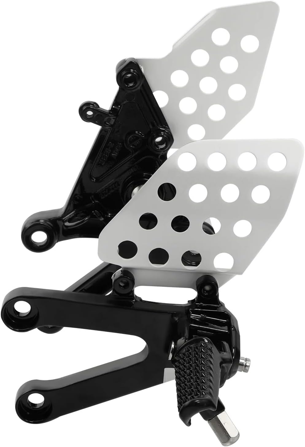 Compatible for Honda CBR 600RR 600 RR 2003-2006 2004 2005 Motorcycle Front Footrest Foot Pegs(Sand Black)
