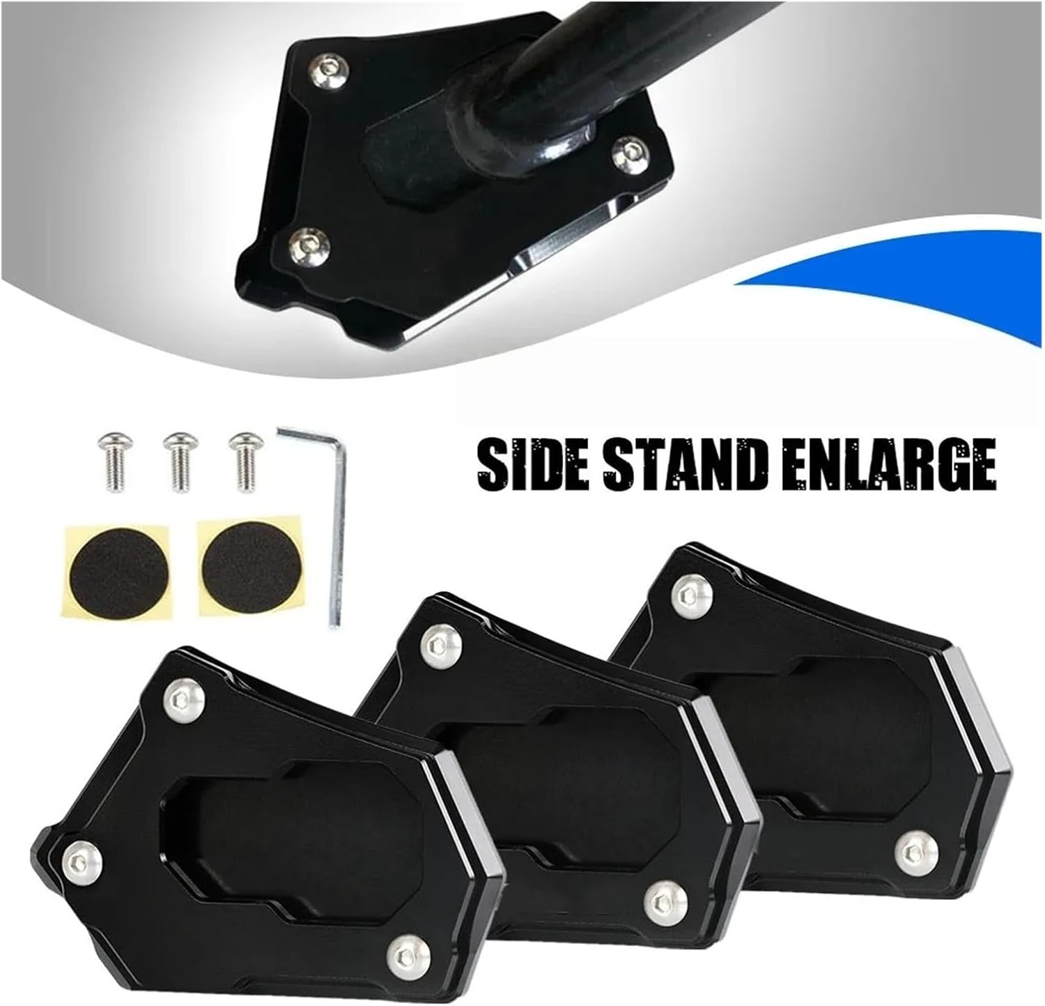 Motorcycle Kickstand Enlarge Plate For B&M&W R1-200GS R1-250GS LC Adventure Rallye 2013-2023 CNC Kickstand Foot Side Stand Extension Pad Support Plate