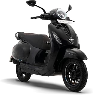 Chetak C3501 by Bajaj Auto High Speed Electric Scooter with charger - Brooklyn Black - Ex-Showroom Price In India