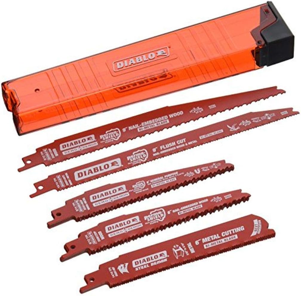 10 Piece Reciprocating Saw Blade Set - 4x240mm & 6x150mm Blades For Wood & Metal Cutting