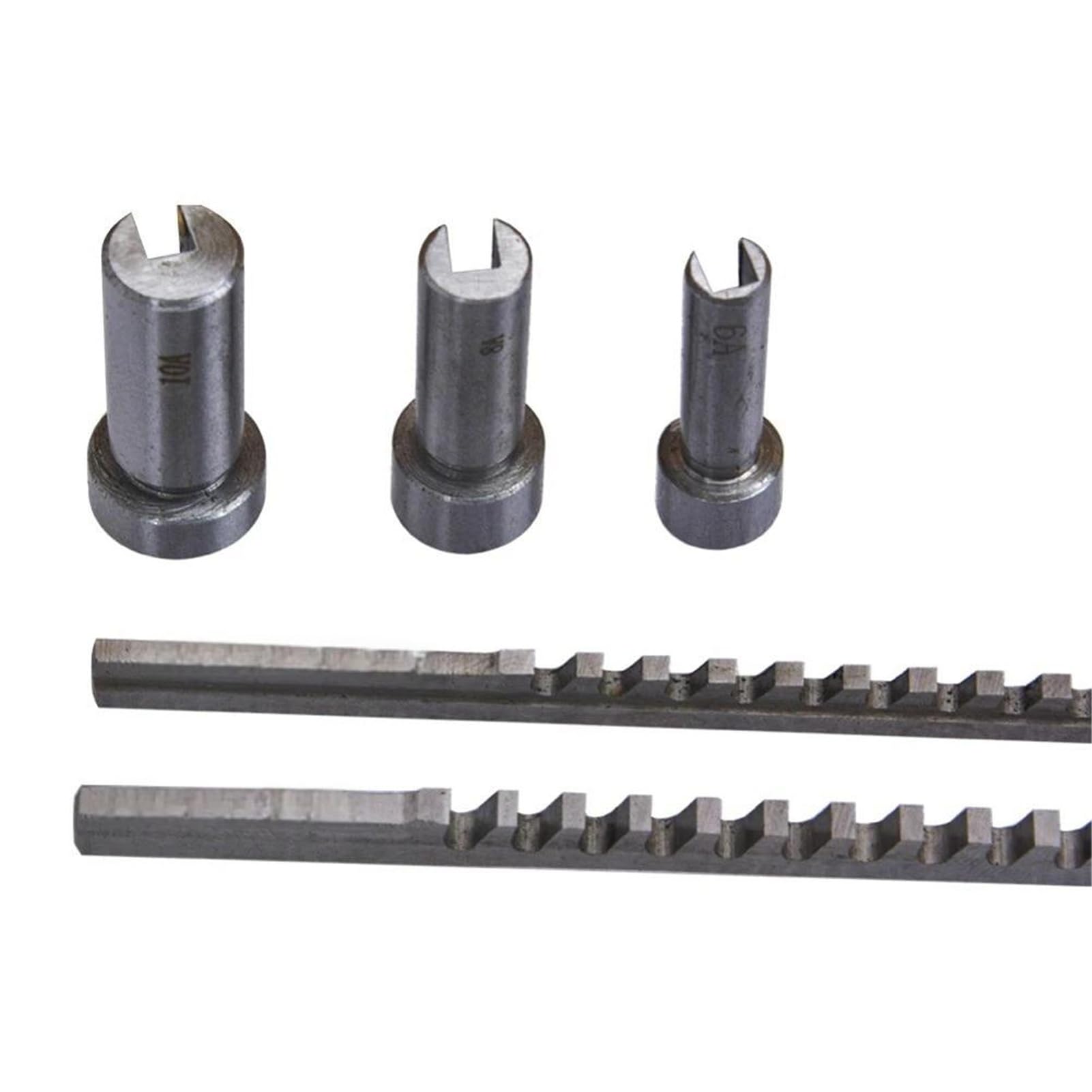 Juego de brochas HSS for chaveteros 6 piezas, 2 mm y 3 hss | Casquillos con collar de 6/8/10 mm y calzas, herramientas de corte CNC)