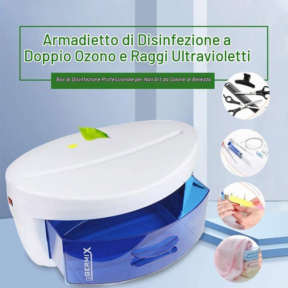 Sterilizzatore UV, Macchina per la Pulizia degli Attrezzi per Manicure Cassetto Portatile Bellezza Salone Terme Tatuaggio Attrezzatura per Capelli Certificazione CE