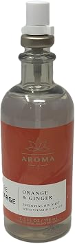 Aroma Orange Ginger Essential Oil Mist Bath and Body 5.3 fl oz / 156 mL Fragrance Notes Orange and Ginger Essential Oils