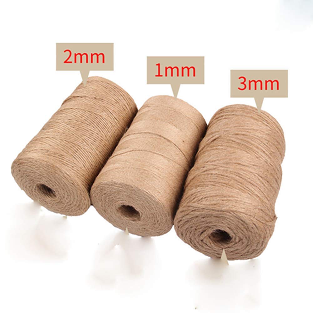 JuteSchnur 1200m 1mm Garten Kordel Natürliche Jute Bastelschnu Dekokordel Schnur