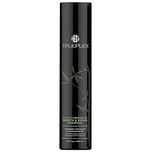 KERATHERAPY Bamboo Miracle Smooth & Repair Champú, 10.1 onzas, 10.1 fl oz – Fórmula limpiadora vegana para cabello dañado y encrespado – Hidratante