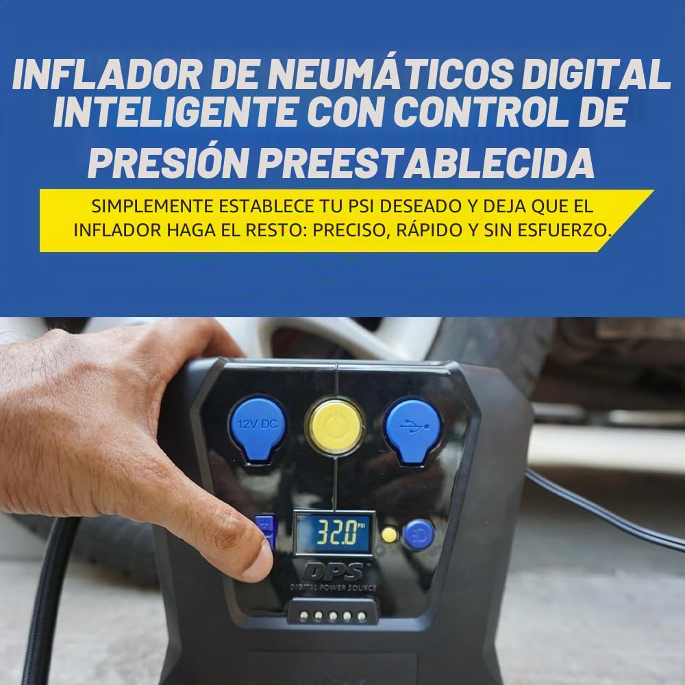 Michelin 12266 - Hinchador de neumáticos, acción rápida, Alta Potencia