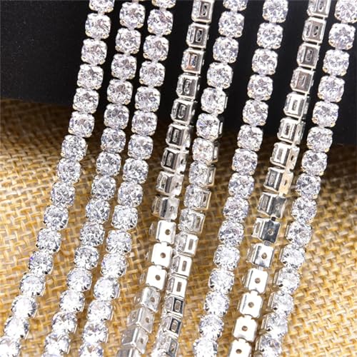 Chaîne à coudre en métal strass zircon pour sublimer vos robes de soirée