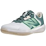 New Balance Men\'s 696 V6 Hard Court Tennis Shoe, White/Green, 9 Wide