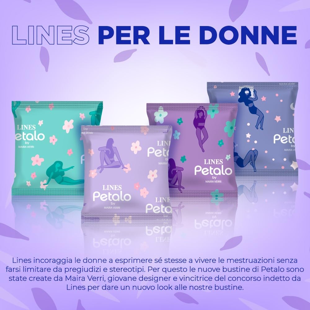 Petalo – 9 serwetek higienicznych ze skrzydłami na noc