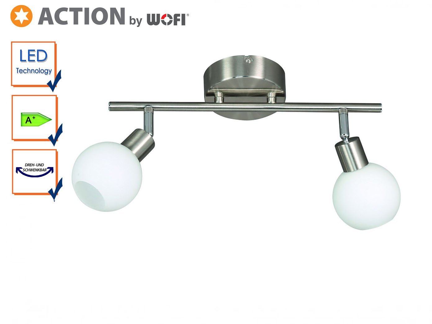 WOFI Lampada Da Soffitto LED Tonda 15W – 1100 Lumen – Luce Calda Per Ambienti Moderni (Design Classico)