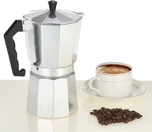 Miniatura 2 de HESND kfh - Cafetera de aluminio para café cafetera de aluminio moca cafetera para cocina 1 taza3 taza6 taza9 taza12 tazas