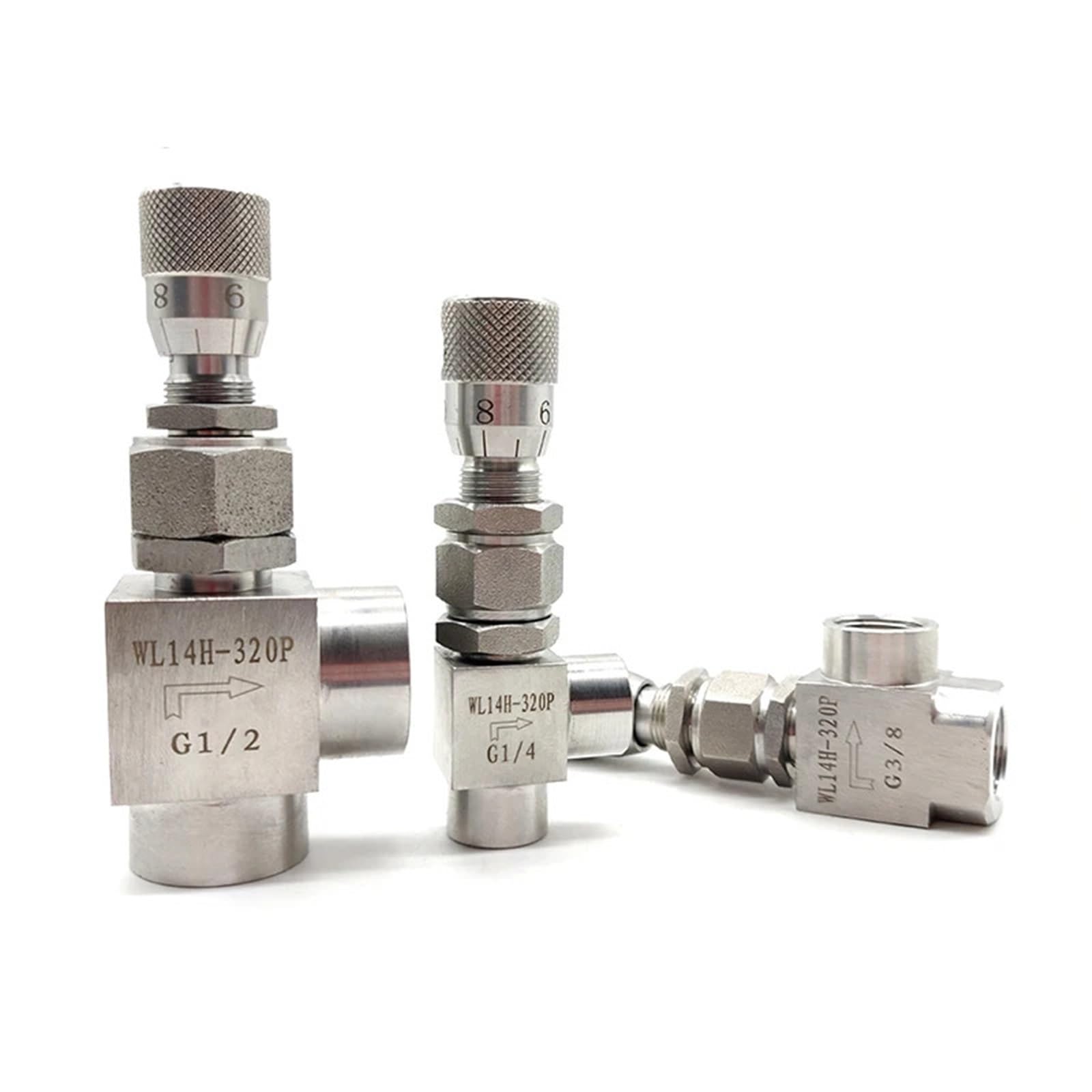 Vanne de régulation à angle droit pour modifier votre tuyauterie en inox 304