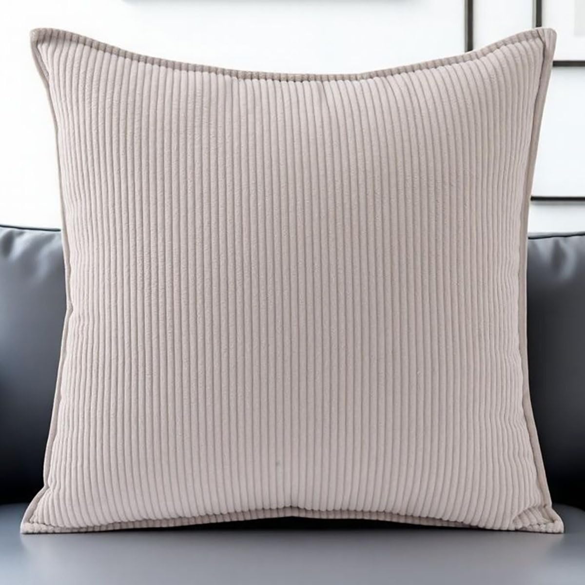SWJ-swjssb Extra Large Pillow Cases With Zipper, Decorative Cushion Covers, Square Rectangle King Size Pillow Covers Corduroy Pillowcase For Couch Sofa Bed Room Pillows Case(Cloud grey,35x90 cm) — image 1