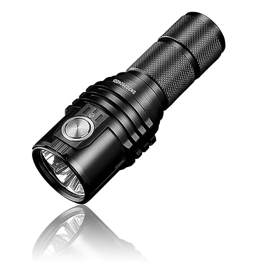 IMALENT MS03 LED Flashlight 13000 Lumens, with Uses 3 Pcs CREE XHP70.2 LEDs, Tactical Flashlight