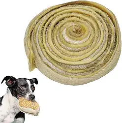 Mordedor Natural Disco PetBem para Cães Petisco de Couro Bovino Discão Desidratado 100% Natural Para Saúde Dental