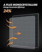 Vista 4 de Trail Camera Solar Panel, WingHome 5000mAh Built-in Battery, 12V/1A & 6V/1.5A Output, IP66 Waterproof, High-Efficiency Power Durable Solar Charger