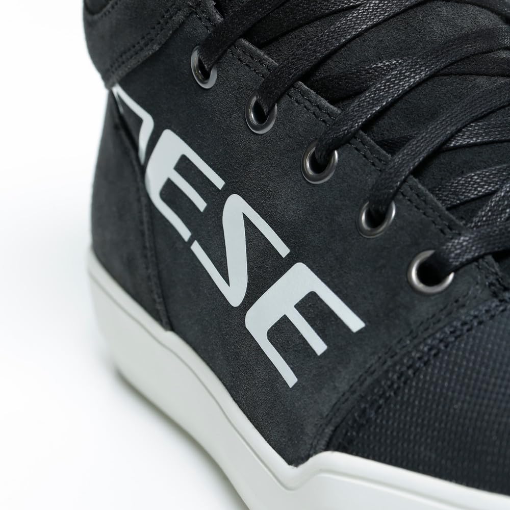 Dainese York Lady D-WP Shoes, Zapatillas Moto Impermeables, Mujer, Dark-Carbon/Blanco, 37