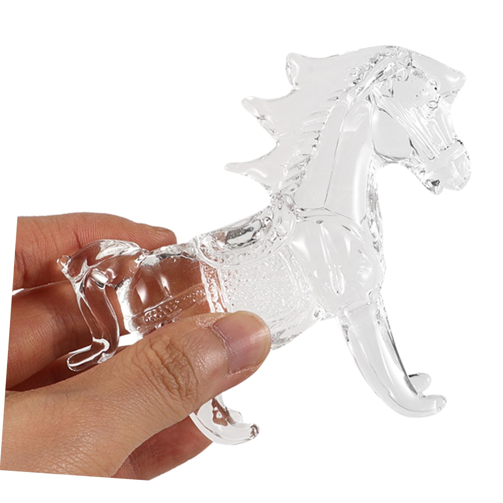 PRETYZOOM 5st Kristall-pferdeornamente Schreibtisch-Tier-Statue Wohndekoration Pferdefiguren Wohnkultur Sternzeichen Statue Briefbeschwerer Mit Pferdefiguren Tierischer Geburtstag