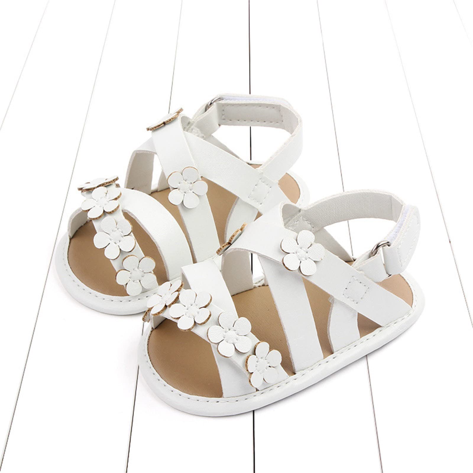 Summer Children Baby Toddler Shoes Boys And Girls Sandals Flat Bottom Light Open Toe Breathable Water Shoes Boys (White, 5 Infant)