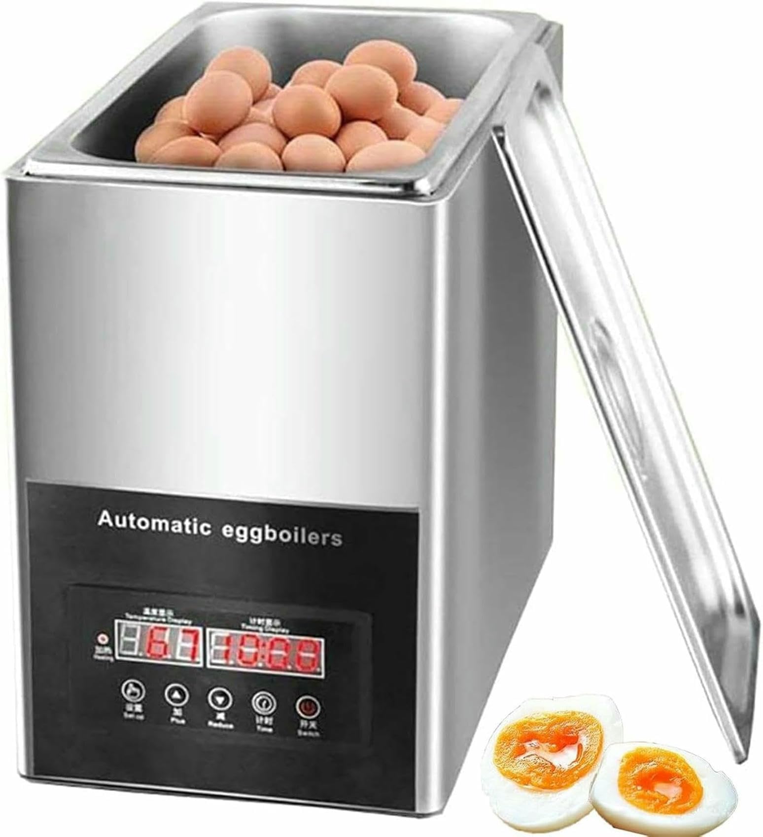 Cocedor de huevos pasados por agua automático para desayunos de hotel y bufés de restaurantes