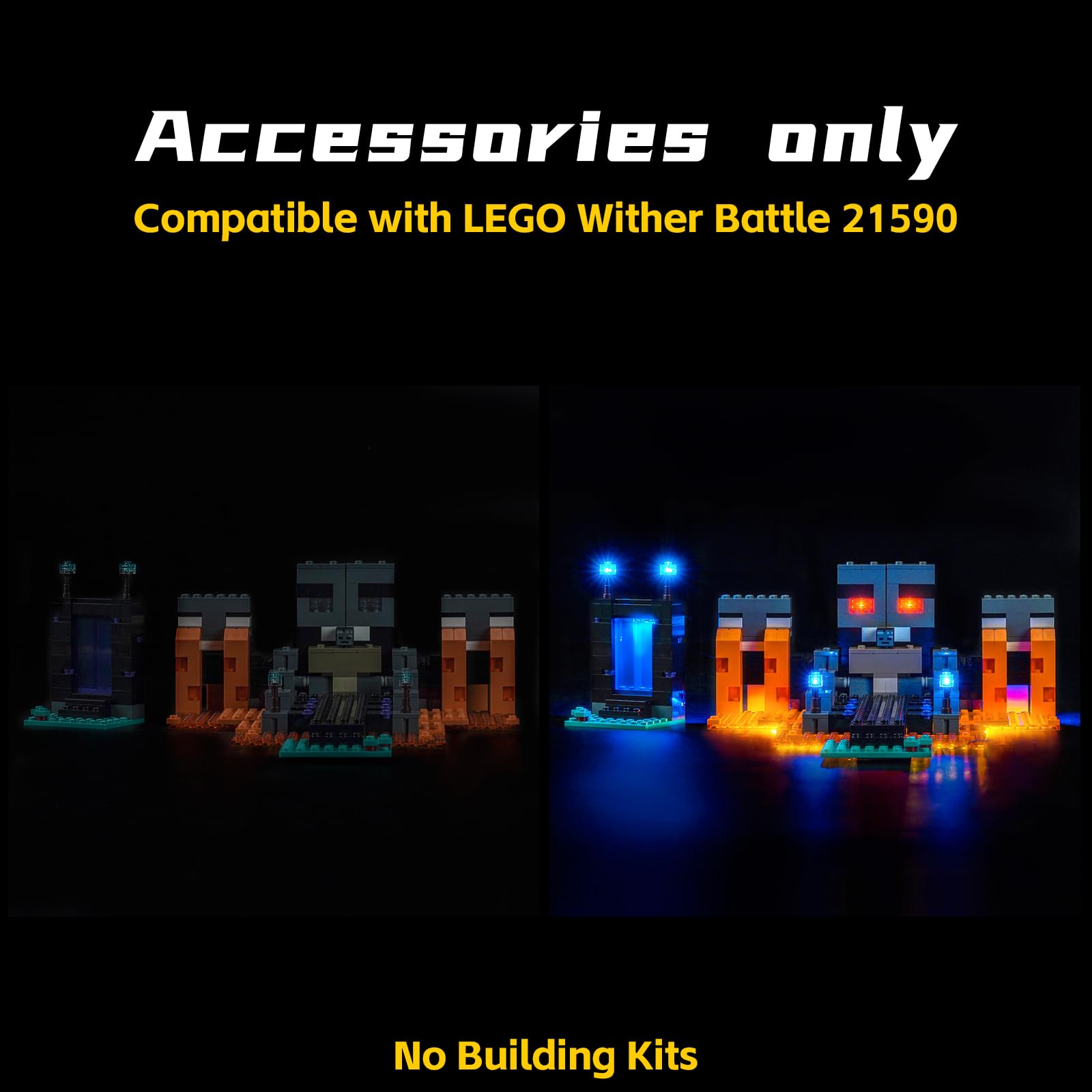 Light Kit Compatible with Lego Wither Battle 21590 (No Model) - Image 3
