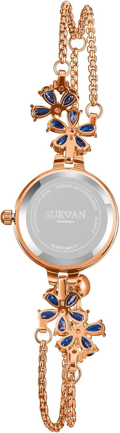 Womens Bracelet Watch, Japanese-Quartz Stainless Steel Watch, Brass Strap Watches for Women - Image 5